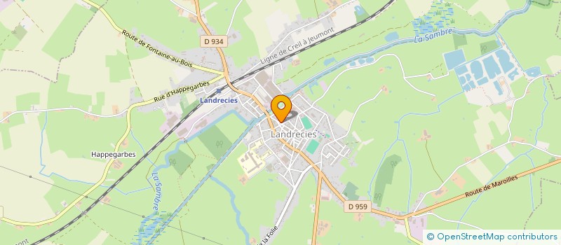 localisation de l'entreprise SCI MLH  LANDRECIES