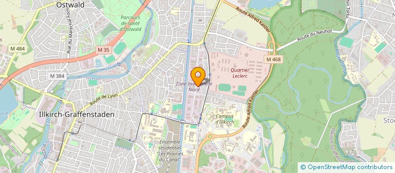 localisation de l'entreprise SCI MLH TASSIGNY  ILLKIRCH-GRAFFENSTADEN