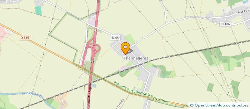 localisation de l'entreprise SCI MLJ VDR  THENNELIERES