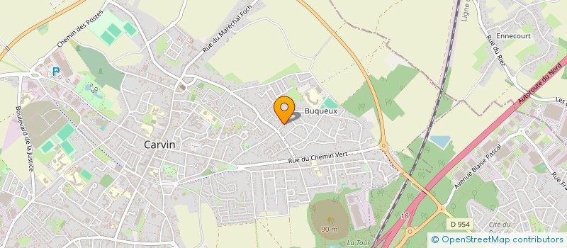 localisation de l'entreprise SCI MLJB  CARVIN