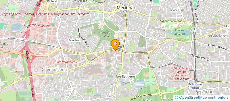 localisation de l'entreprise SCI MLK MERIGNAC  MERIGNAC