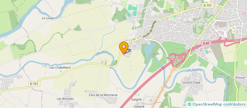 localisation de l'entreprise SCI MLKMELIA  MURS-ERIGNE