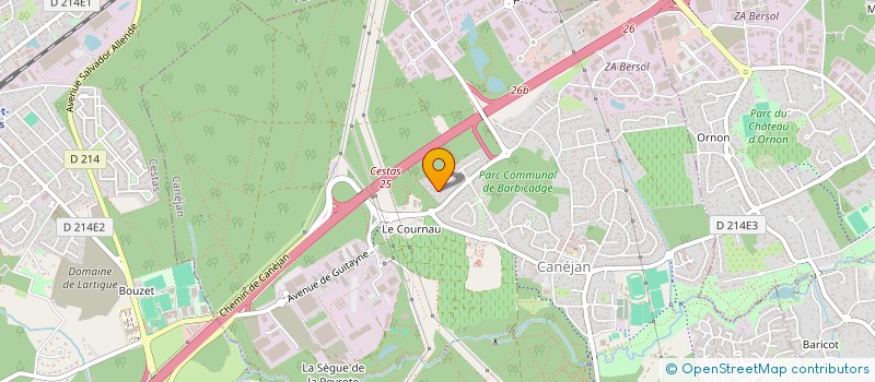 localisation de l'entreprise SCI MLL  CANEJAN