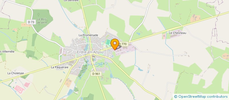 localisation de l'entreprise SCI MLLE FAMILLE  ERDRE-EN-ANJOU