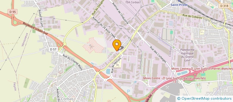 localisation de l'entreprise SCI MLM à CORBAS