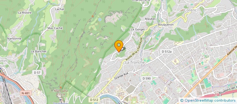 localisation de l'entreprise SCI MLM  LA TRONCHE