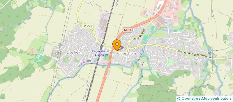 localisation de l'entreprise SCI MLM  FEGERSHEIM