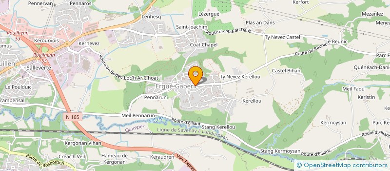 localisation de l'entreprise SCI MLM  ERGUE-GABERIC