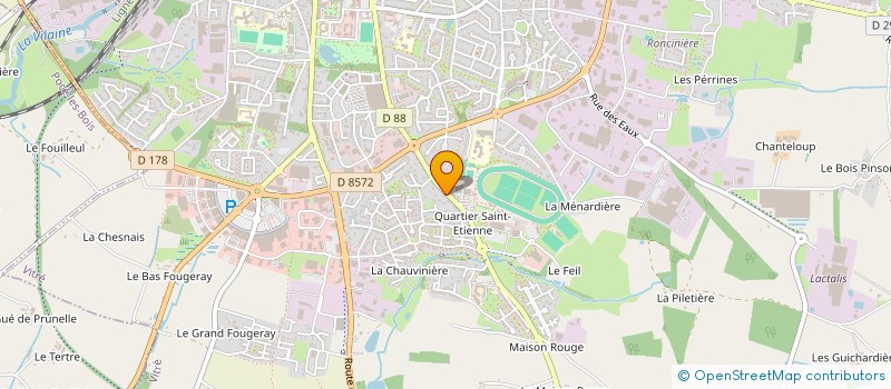 localisation de l'entreprise SCI MLN INVESTISSEMENT  VITRE