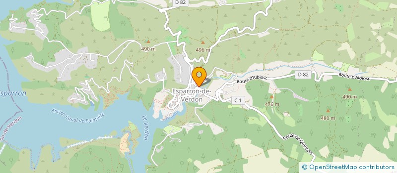 localisation de l'entreprise SCI MLNJ  GREOUX-LES-BAINS