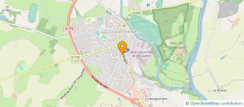 localisation de l'entreprise SCI MLP  LE LION D'ANGERS