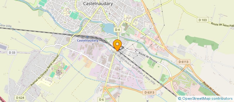 localisation de l'entreprise SCI MLP  CASTELNAUDARY