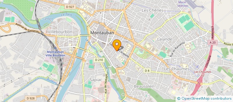 localisation de l'entreprise SCI MLPJ  MONTAUBAN