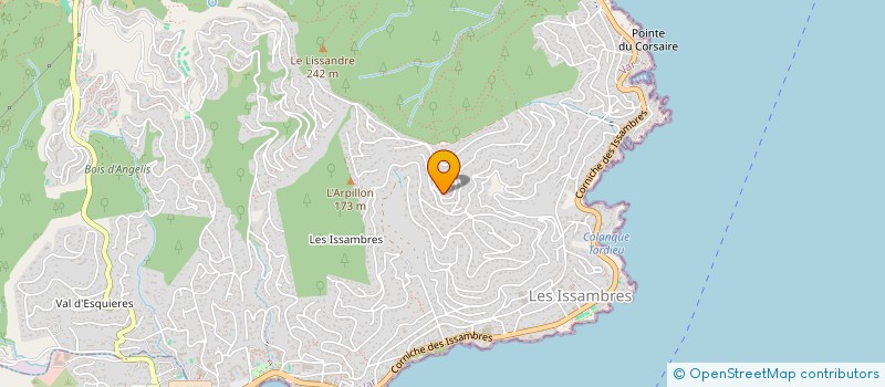 localisation de l'entreprise SCI MLPJC  ROQUEBRUNE-SUR-ARGENS