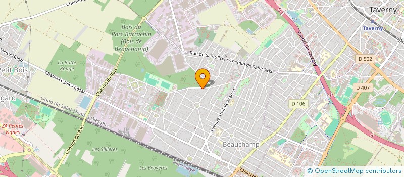 localisation de l'entreprise SCI MLR PATRIMOINES  BEAUCHAMP