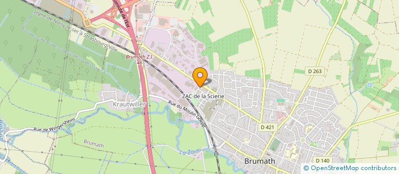 localisation de l'entreprise SCI MLRG  BRUMATH