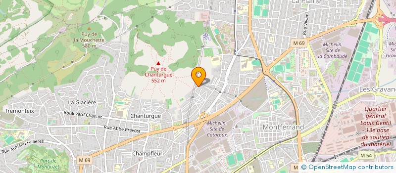 localisation de l'entreprise SCI MLS  CLERMONT-FERRAND