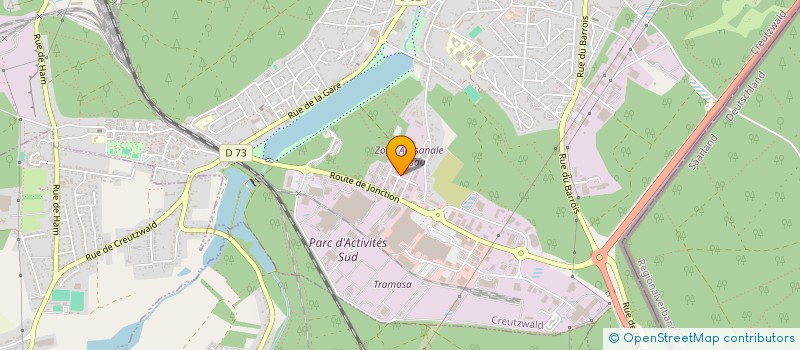 localisation de l'entreprise SCI MLS  CREUTZWALD