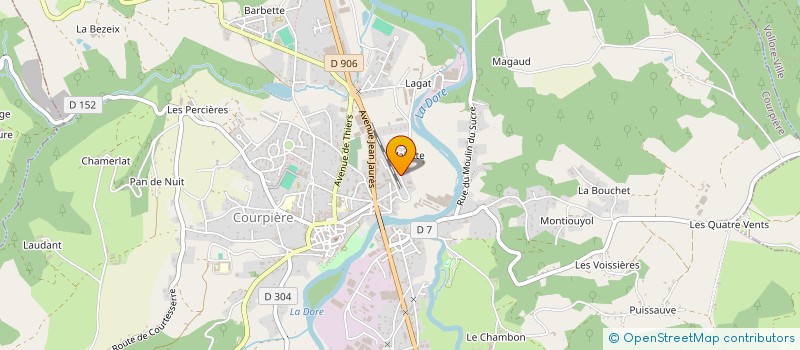 localisation de l'entreprise SCI MLSD à COURPIERE