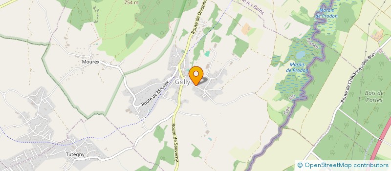 localisation de l'entreprise SCI MLSH  GRILLY