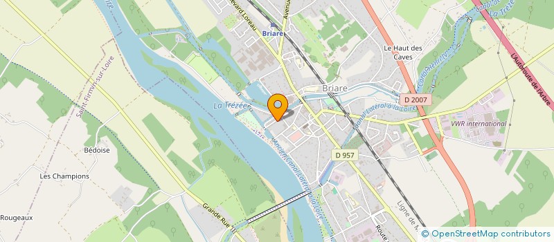 localisation de l'entreprise SCI MLSL à BRIARE