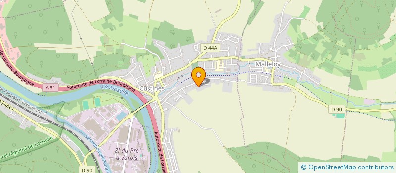 localisation de l'entreprise SCI MLT  CUSTINES