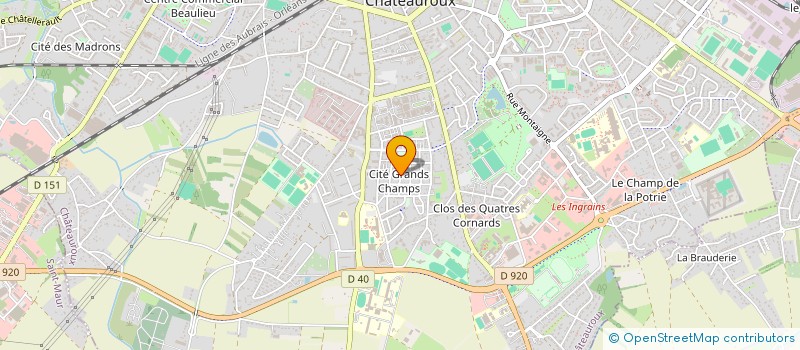 localisation de l'entreprise SCI MLT  CHATEAUROUX