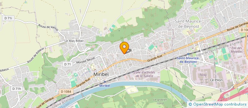 localisation de l'entreprise SCI MLV à MIRIBEL