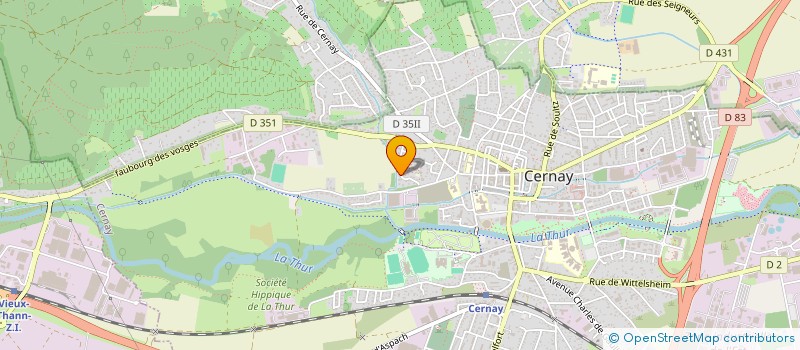 localisation de l'entreprise SCI MM  CERNAY