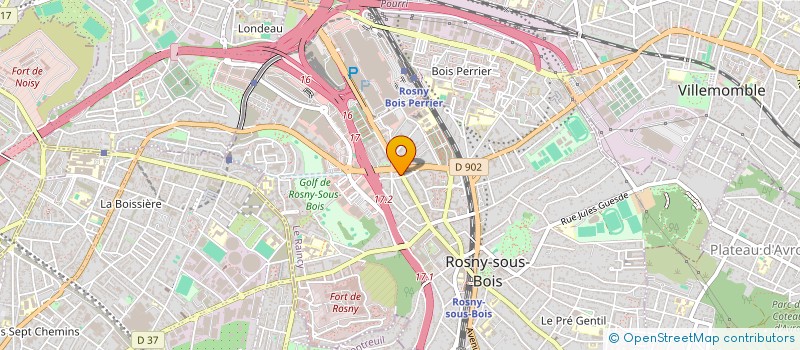 localisation de l'entreprise SCI MM 62 à ROSNY-SOUS-BOIS