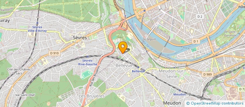 localisation de l'entreprise SCI MM  MEUDON
