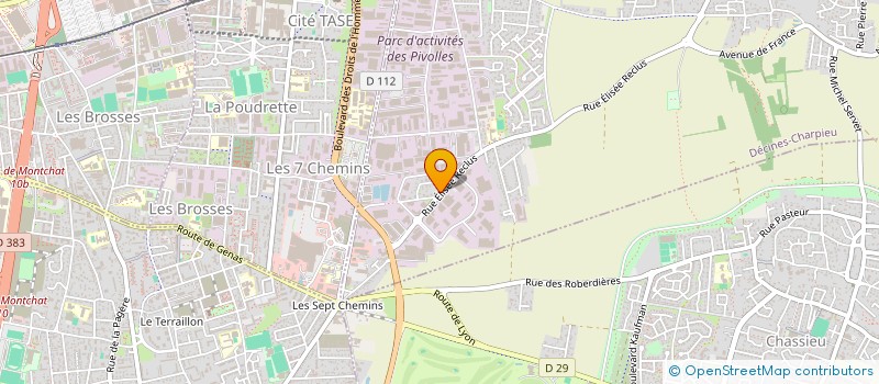 localisation de l'entreprise SCI MM DURAN  DECINES-CHARPIEU