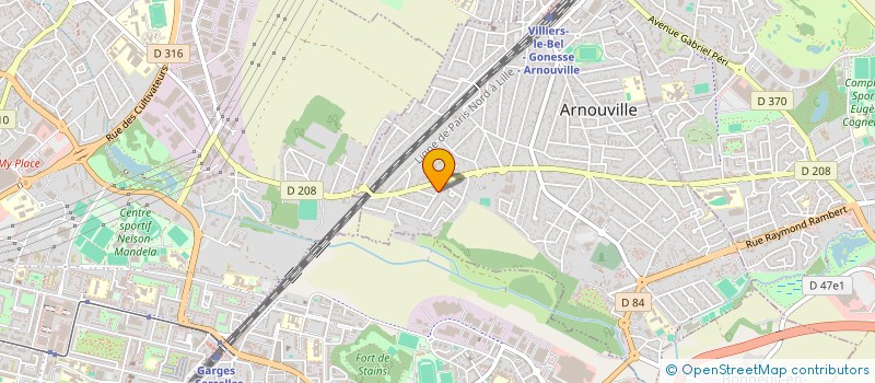 localisation de l'entreprise SCI MM IMMO  ARNOUVILLE