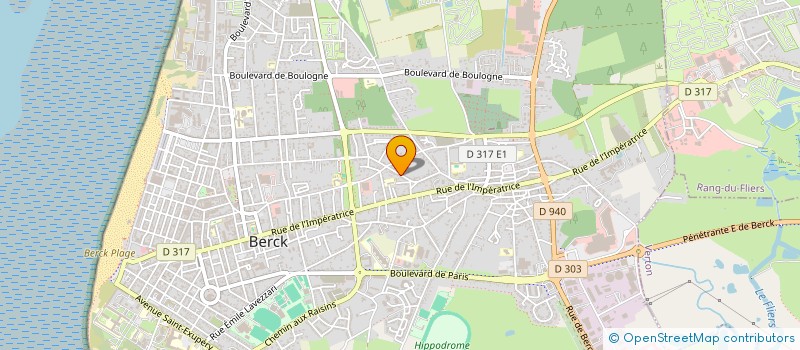 localisation de l'entreprise SCI MM-MR - LA MER à BERCK