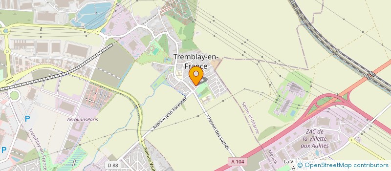 localisation de l'entreprise SCI MM - MZ à TREMBLAY-EN-FRANCE