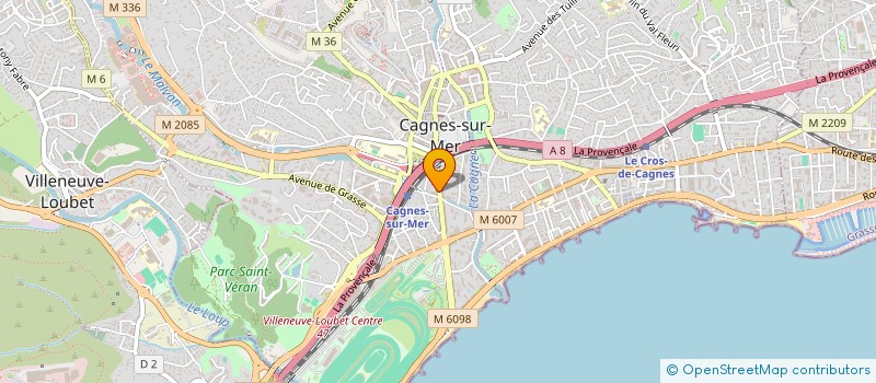 localisation de l'entreprise SCI MMA à CAGNES-SUR-MER