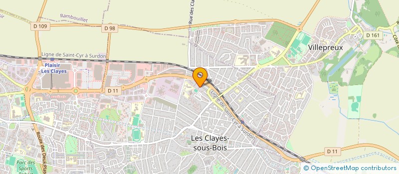 localisation de l'entreprise SCI MMA à LES CLAYES-SOUS-BOIS