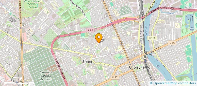 localisation de l'entreprise SCI MMA  THIAIS
