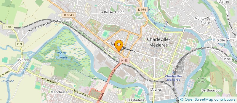 localisation de l'entreprise SCI MMB  CHARLEVILLE-MEZIERES