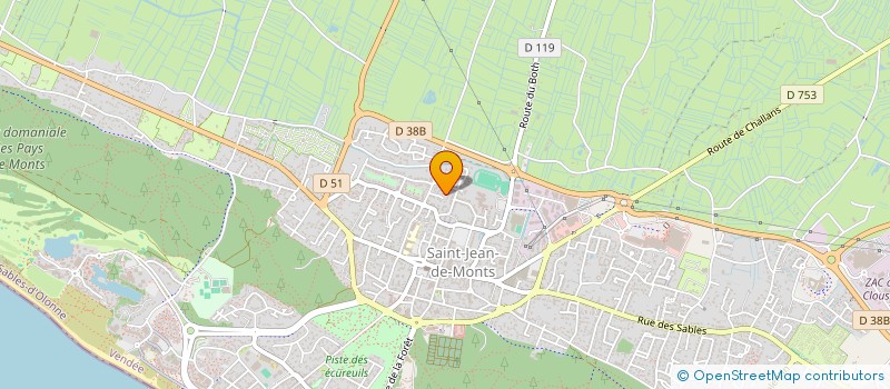 localisation de l'entreprise SCI MMD  SAINT-JEAN-DE-MONTS