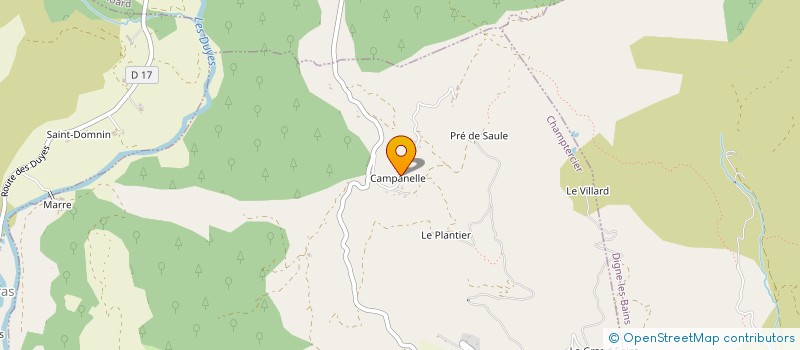 localisation de l'entreprise SCI MMF à CHAMPTERCIER