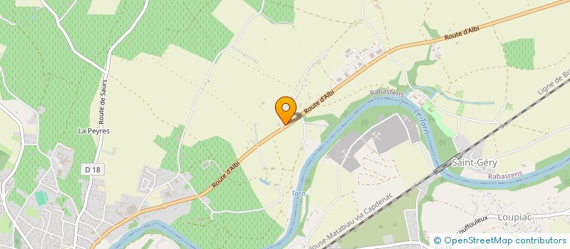 localisation de l'entreprise SCI MMF  RABASTENS