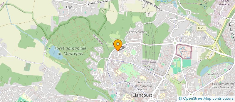 localisation de l'entreprise SCI MMFX  ELANCOURT