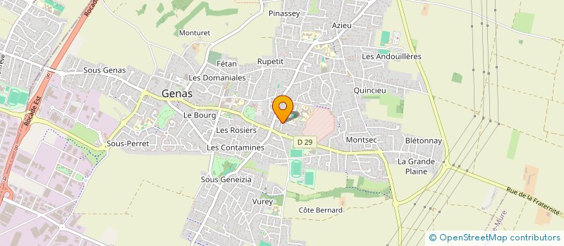 localisation de l'entreprise SCI MMG  GENAS