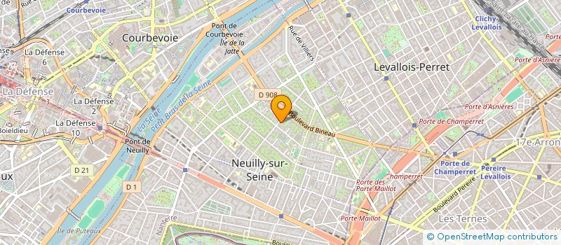 localisation de l'entreprise SCI MMH à NEUILLY-SUR-SEINE