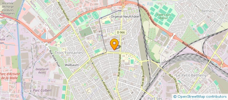 localisation de l'entreprise SCI MMHI  REIMS