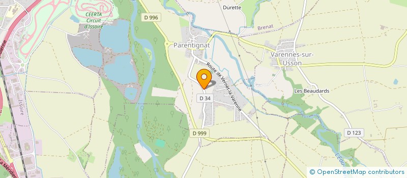 localisation de l'entreprise SCI MMJ  PARENTIGNAT