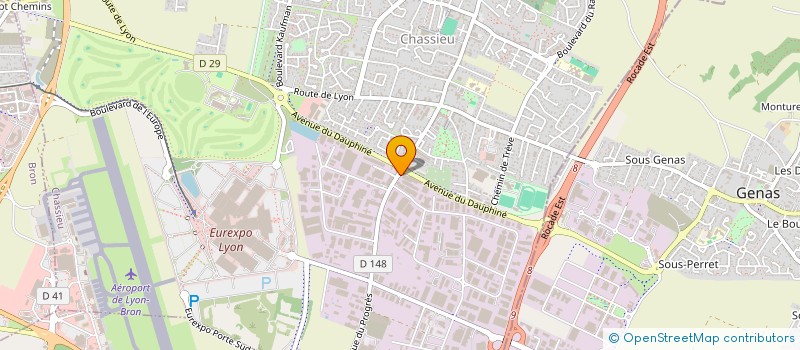 localisation de l'entreprise SCI MMJ AVENIR  CHASSIEU