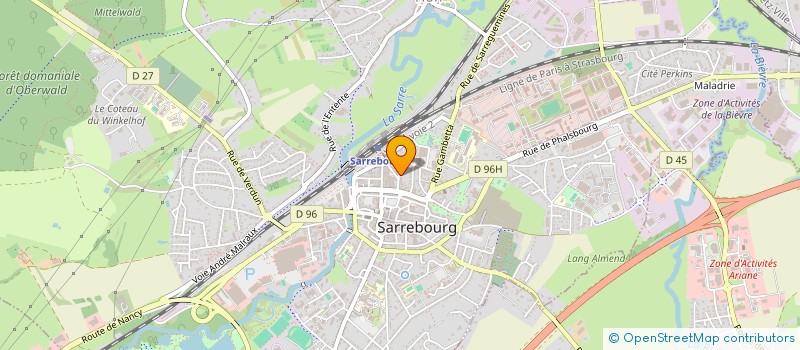 localisation de l'entreprise SCI MMJF MARECHAL à SARREBOURG