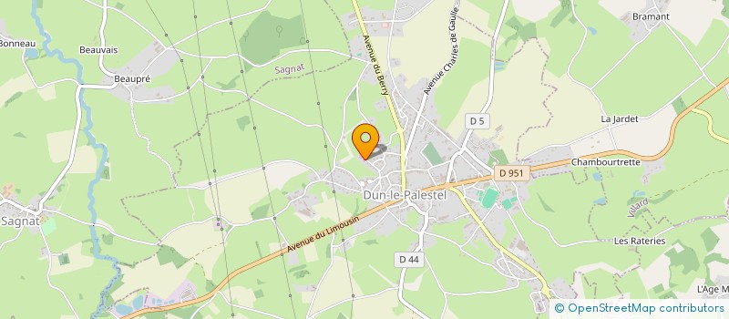 localisation de l'entreprise SCI MMJT à DUN-LE-PALESTEL
